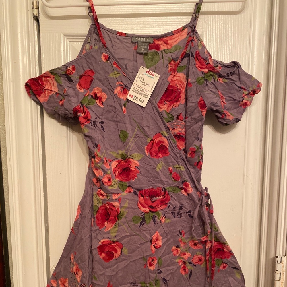 Floral purple dress